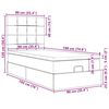 vidaXL Οθωμανικό κρεβάτι με στρώματα & LEDs Ροζ 90x190cm Velvet