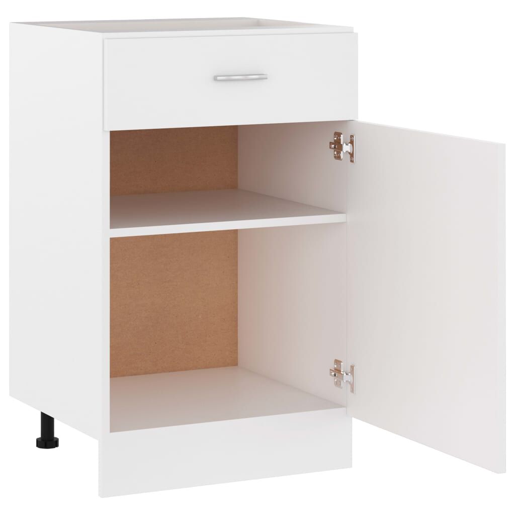 vidaXL Ντουλάπι με Συρτάρι Lyon Λευκό 50x46x81,5 εκ. Επεξ. Ξύλο
