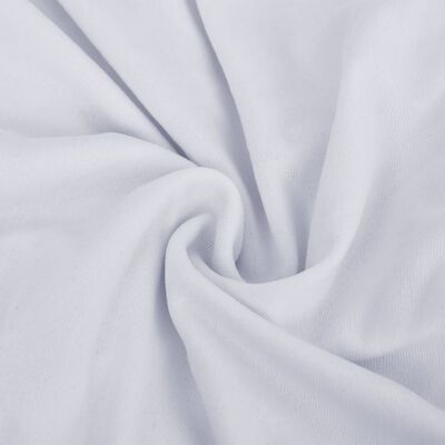 vidaXL Κάλυμμα 3θέσιου Καναπέ Ελαστικό Λευκό από Πολυεστερικό Ζέρσεϊ