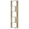 vidaXL Βιβλιοθήκη Γωνιακή 5 Επ. Sonoma Δρυς 50x50x179 εκ Επεξ. Ξύλο