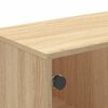 vidaXL Τραπεζάκι Σαλονιού Sonoma Δρυς 68,5x50x50 εκ με Γυάλινες Πόρτες
