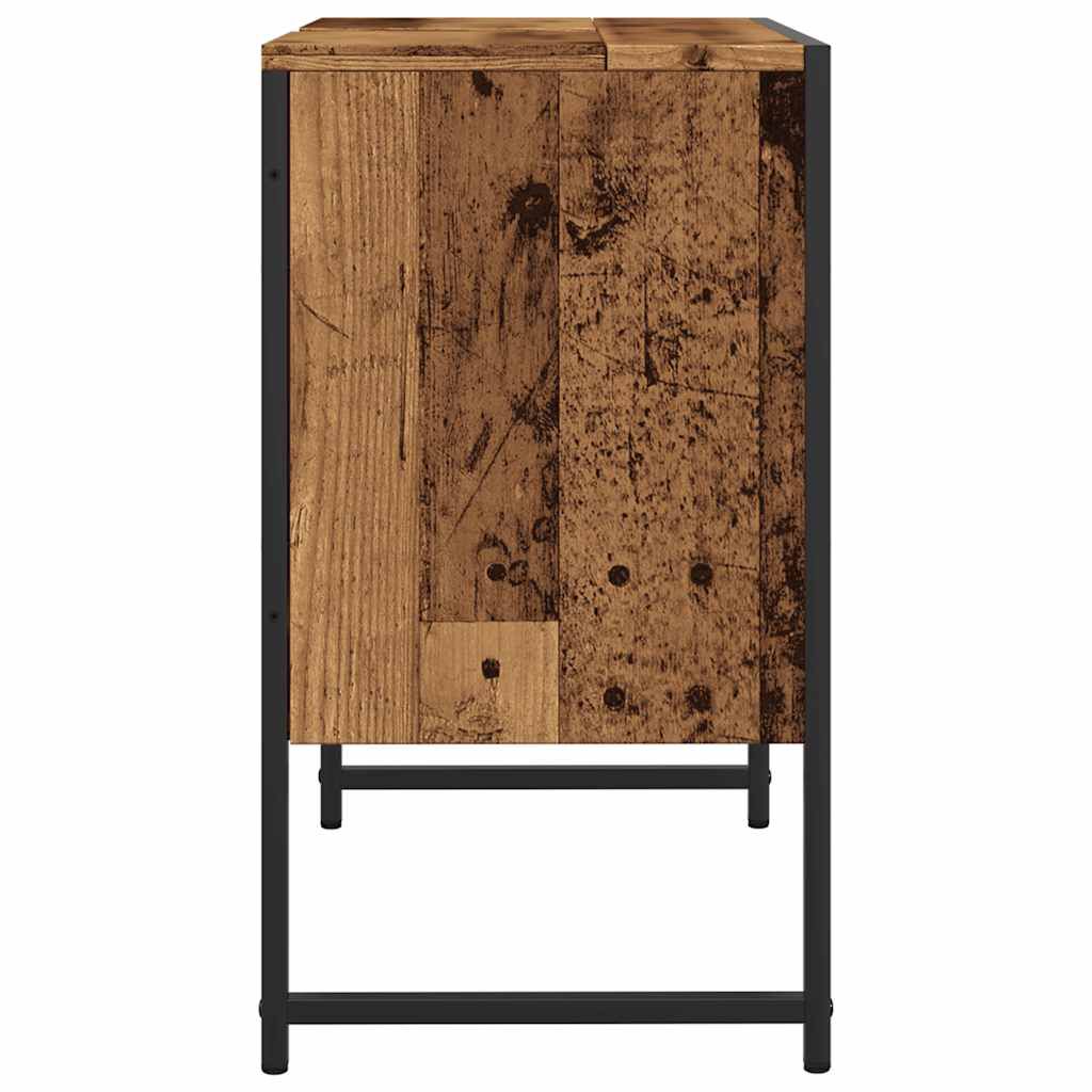 vidaXL Ντουλάπι Νιπτήρα Μπάνιου Παλιό Ξύλο 60x33x60 εκ
