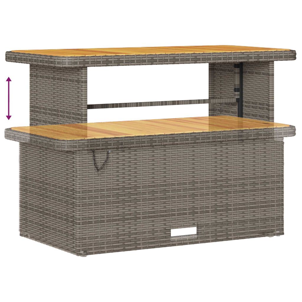 vidaXL Σετ Καναπέ Κήπου με μαξιλάρι 13 pcs Γκρι 110 x 55 x 71 εκ