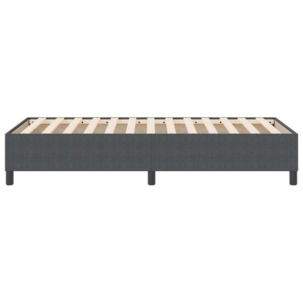 vidaXL Κρεβάτι με ελατήρια Σκούρο γκρι 100 x 200 cm Βελούδο