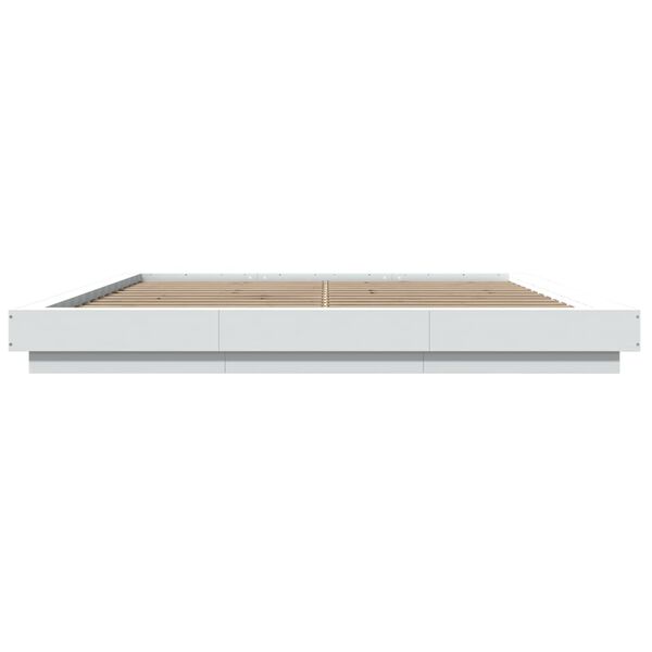 vidaXL Πλαίσιο Κρεβατιού Λευκό 180 x 200 εκ. Επεξεργ. Ξύλο