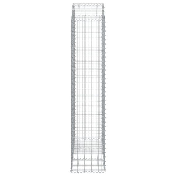 vidaXL Συρματοκιβώτιο Τοξωτό 150x50x220/240εκ. από Γαλβανισμένο Χάλυβα