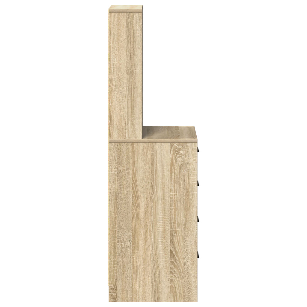 vidaXL Highboard Sonoma Oak 40x41x135 εκ. Επεξεργασμένο Ξύλο