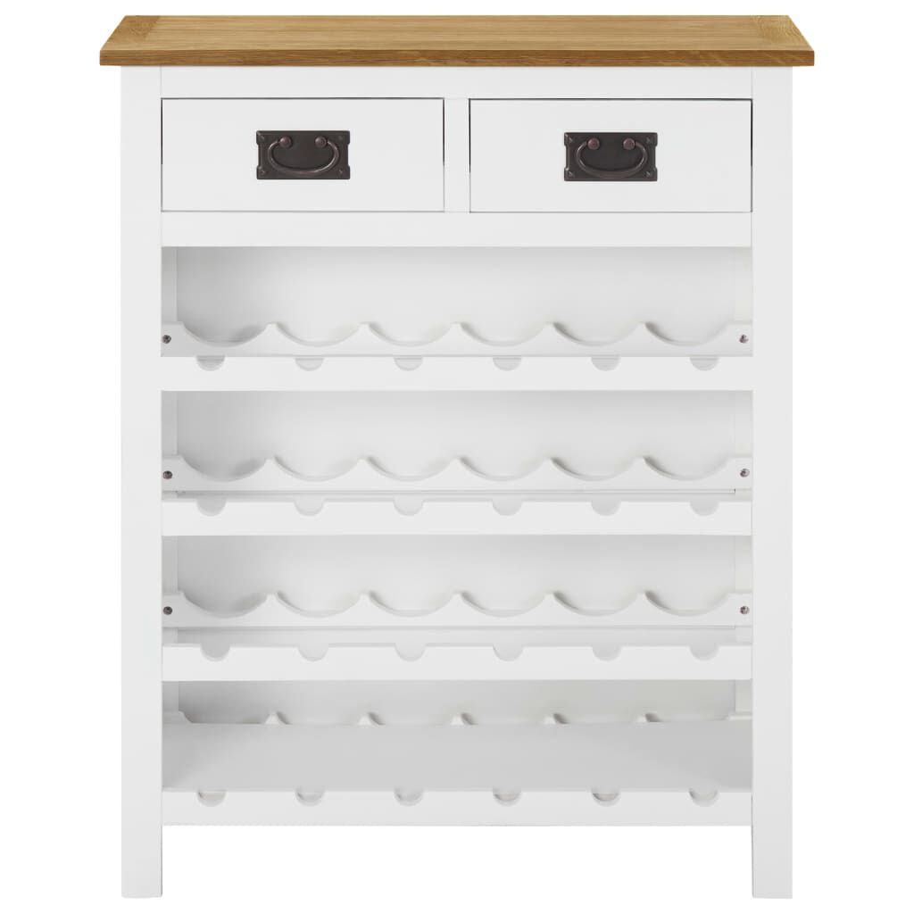 vidaXL Κάβα Κρασιών 72 x 32 x 90 εκ. από Μασίφ Ξύλο Δρυός