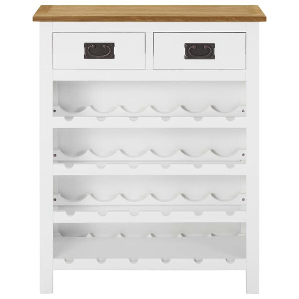 vidaXL Κάβα Κρασιών 72 x 32 x 90 εκ. από Μασίφ Ξύλο Δρυός