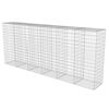 vidaXL Συρματοκιβώτιο Τοίχος 300x50x150 εκ. Γαλβαν.Χάλυβας + Καλύμματα