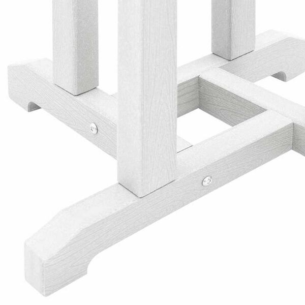 vidaXL Σετ Μπαρ Κήπου 3 pcs Λευκό HDPE