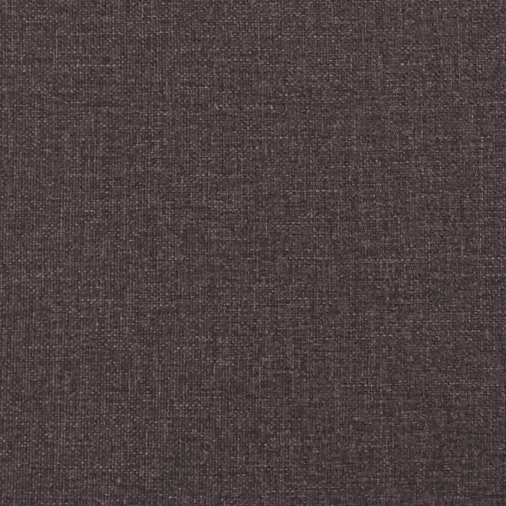 vidaXL Κρεβάτι Boxspring με Στρώμα Σκούρο Καφέ 160x200 εκ Υφασμάτινο
