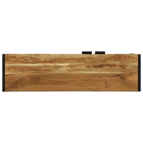 vidaXL Ντουλάπι TV Καφέ 110 x 30 x 50 εκ Μασίφ ξύλο ακακίας