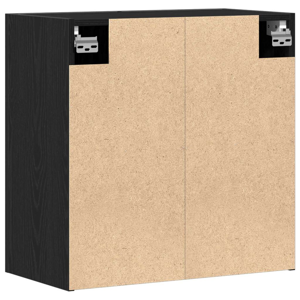 vidaXL Ντουλάπι Τοίχου Μαύρη Δρυς 60x31x60 εκ Επεξεργασμένο Ξύλο