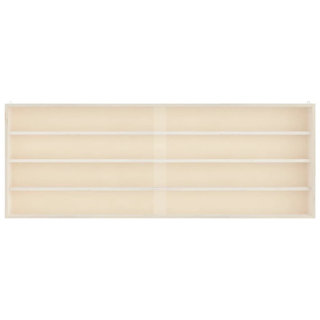 vidaXL Ξύλινη συλλεκτική βιτρίνα με πόρτες 100x8,5x37 εκ.