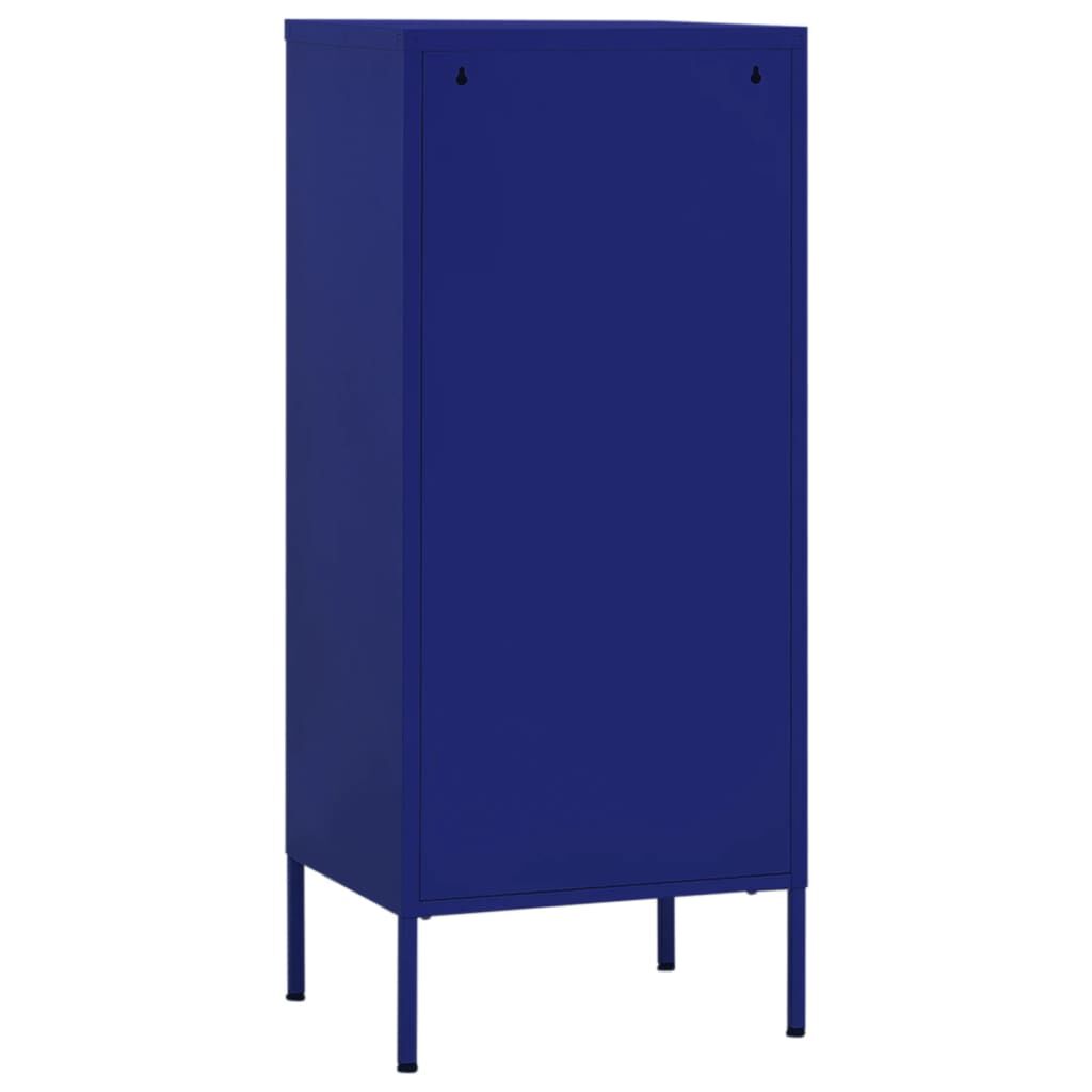 vidaXL Ντουλάπι Αποθήκευσης Ναυτικό Μπλε 42,5x35x101,5 εκ. από Ατσάλι