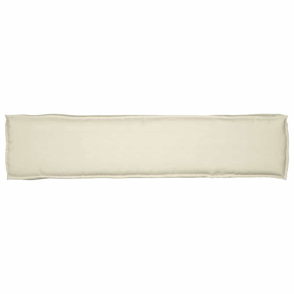 vidaXL Μαξιλάρι παλέτας Κρεμ 180 x 40 x 8 εκ. Ύφασμα Oxford