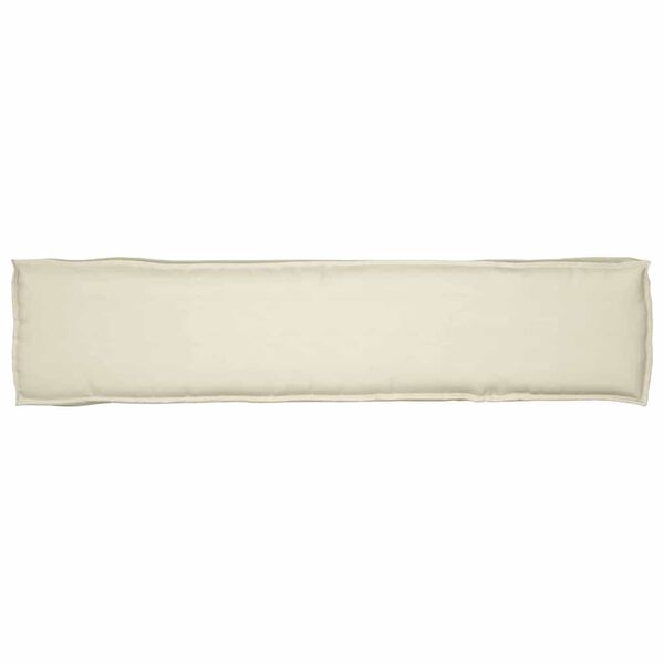 vidaXL Μαξιλάρι παλέτας Κρεμ 180 x 40 x 8 εκ. Ύφασμα Oxford