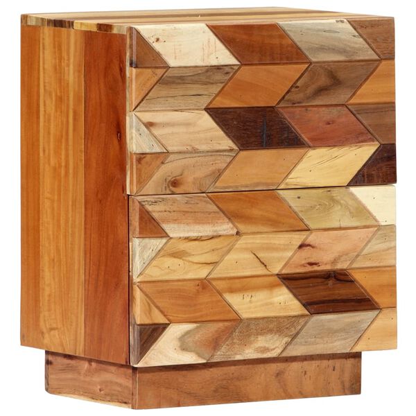 vidaXL Κομοδίνο 40 x 30 x 50 εκ. από Μασίφ Ανακυκλωμένο Ξύλο