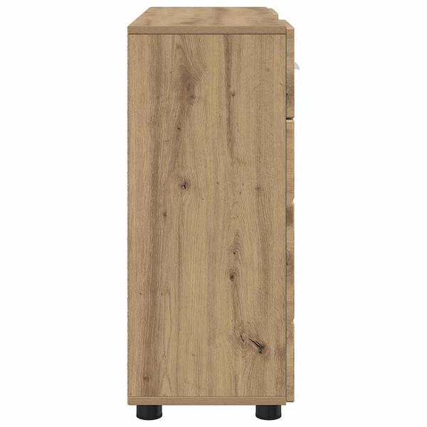 vidaXL Πλαϊνό γραφείο με συρτάρι artisan δρυς 88.5 x 30.5 x 73 εκ