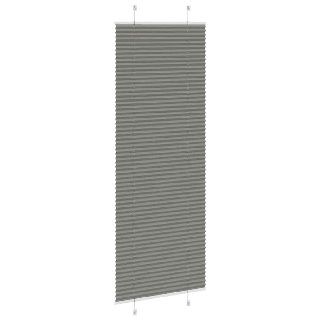 vidaXL Πλισέ περσίδα Ανθρακί 70x200 cm Πλάτος υφάσματος 69,4 cm