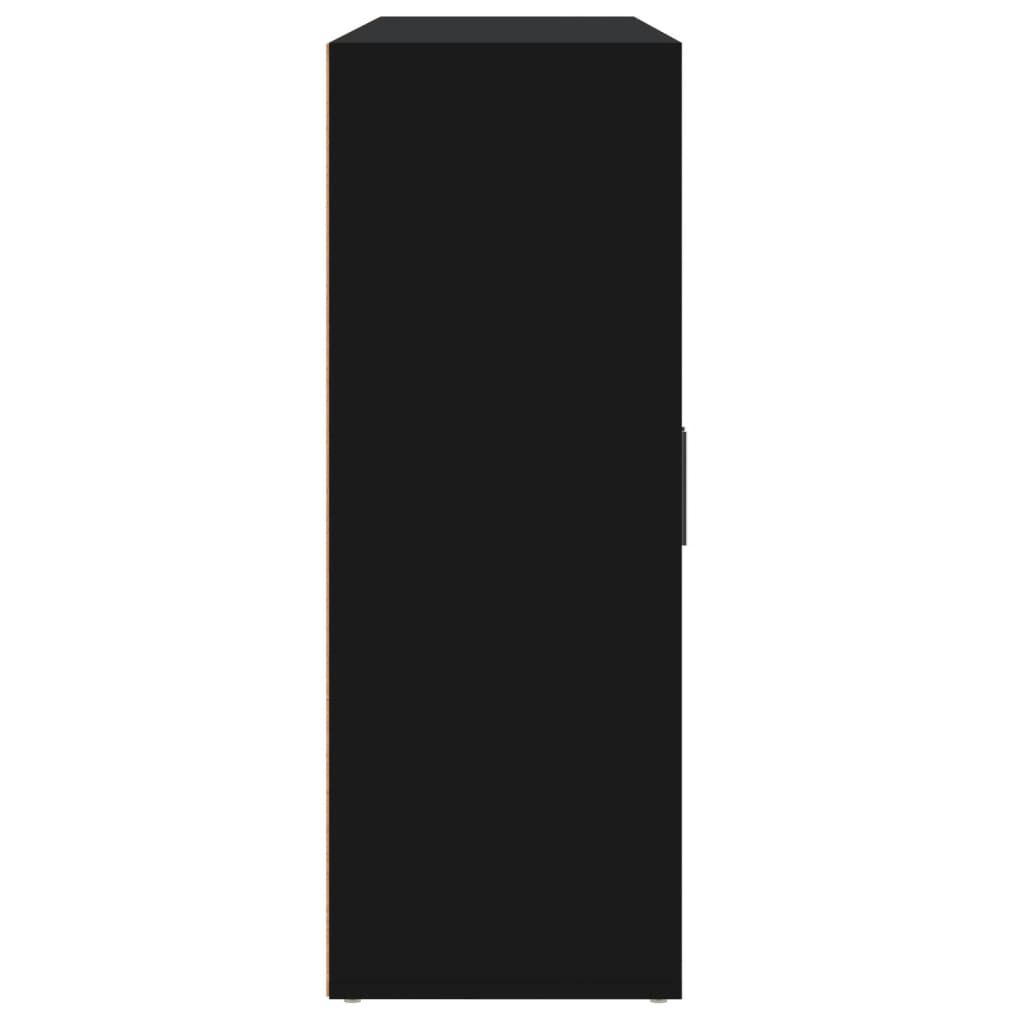 vidaXL Βοηθητικά Ντουλάπια 3 τεμ. Μαύρη 60 x 31 x 84 εκ. Επεξεργ. Ξύλο