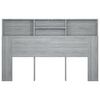 vidaXL Κεφαλάρι Με Αποθηκευτικό Χώρο Γκρι Sonoma 160 x 19 x 103,5 εκ.