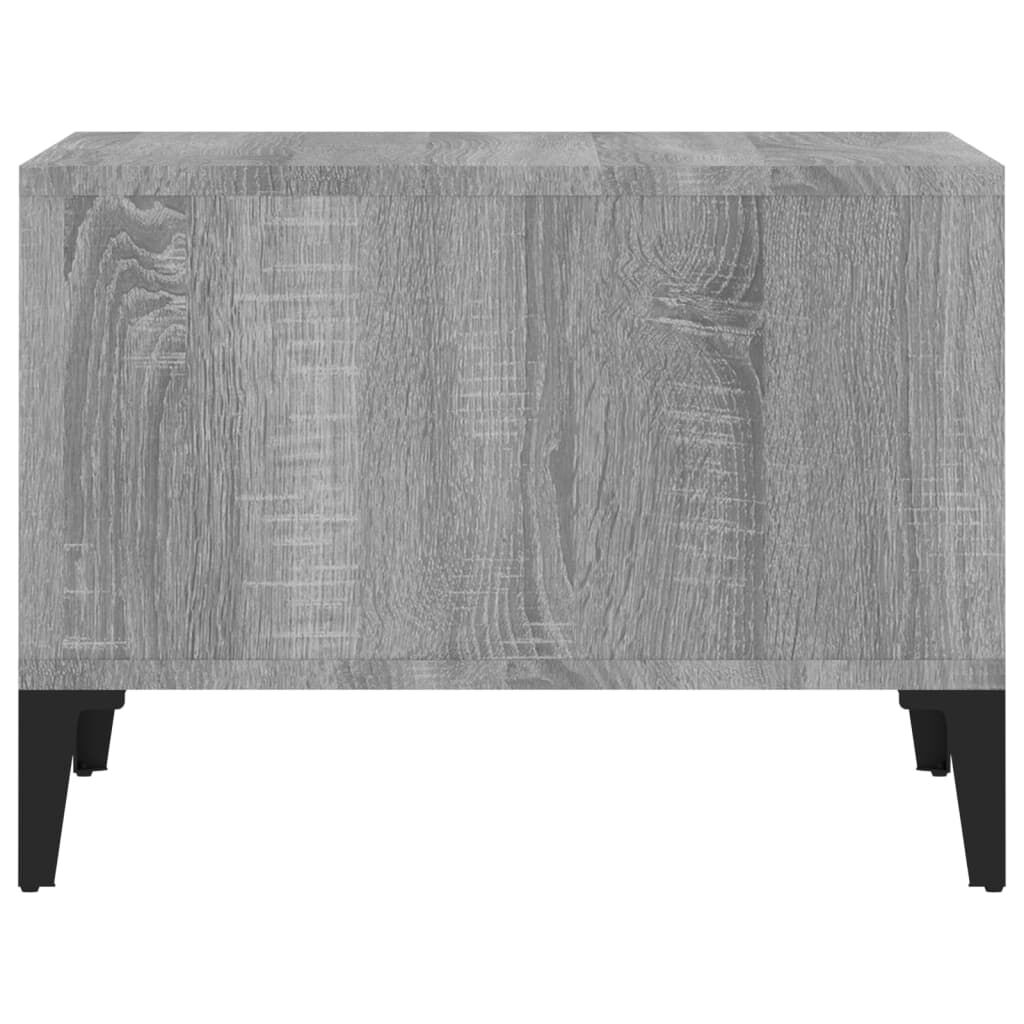 vidaXL Τραπεζάκι Σαλονιού Γκρι Sonoma 60x50x36,5εκ. Επεξεργασμένο Ξύλο