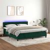 vidaXL &Kappa;&rho;&epsilon;&beta;ά&tau;&iota; Boxspring &mu;&epsilon; &Sigma;&tau;&rho;ώ&mu;&alpha; & LED &Sigma;&kappa;. &Pi;&rho;ά&sigma;&iota;&nu;&omicron; 160x200&epsilon;&kappa; &Beta;&epsilon;&lambda;&omicron;ύ&delta;&omicron;
