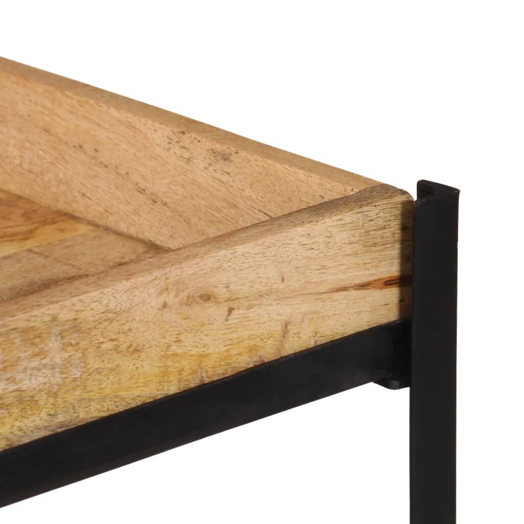 vidaXL Τρόλεϊ Κουζίνας 60x40x80 εκ. Μασίφ Ακατέργαστο Ξύλο Μάνγκο