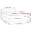 vidaXL &Kappa;&rho;&epsilon;&beta;ά&tau;&iota; Boxspring &mu;&epsilon; &Sigma;&tau;&rho;ώ&mu;&alpha; & LED &Rho;&omicron;&zeta; 120x190 &epsilon;&kappa;. &Beta;&epsilon;&lambda;&omicron;ύ&delta;&iota;&nu;&omicron;