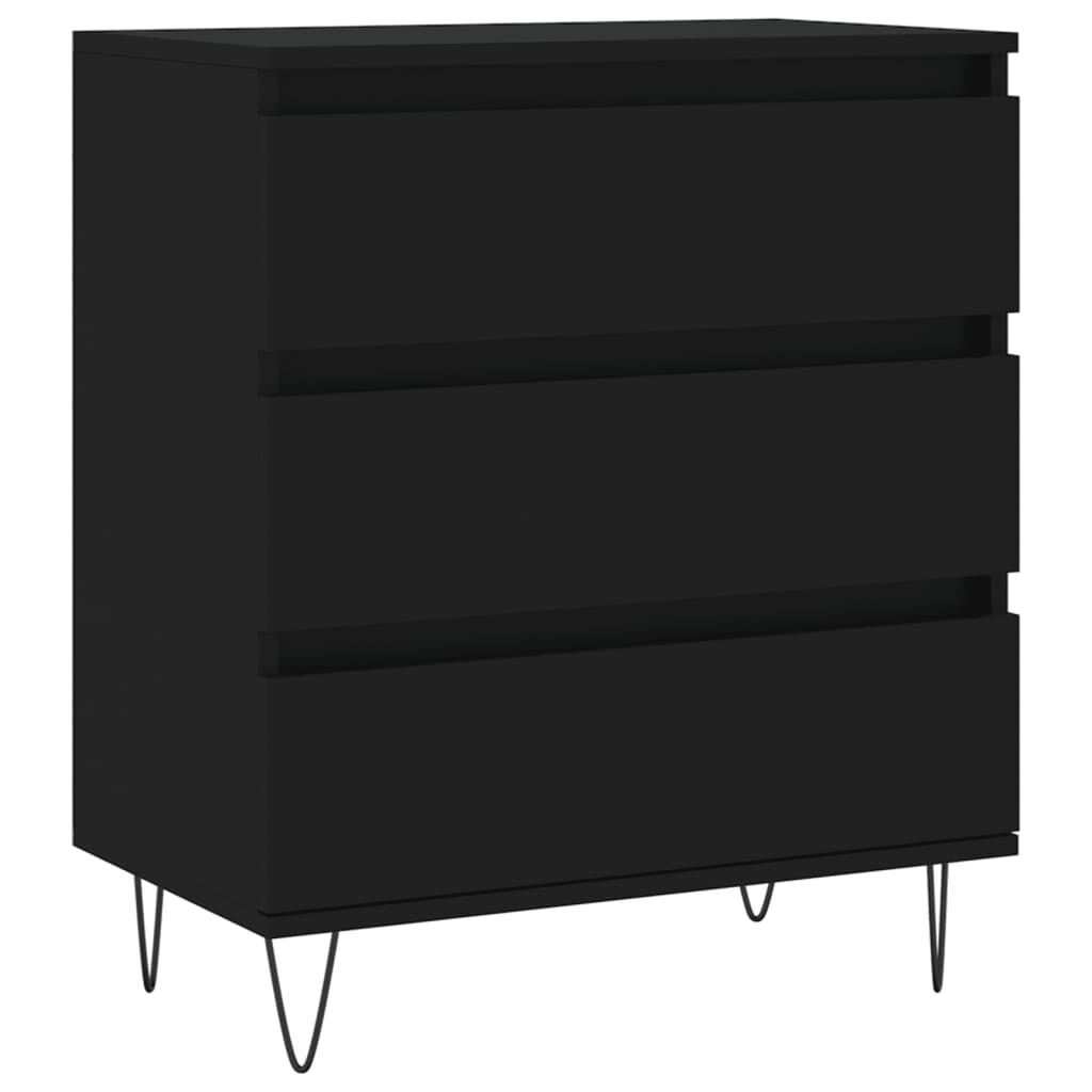 vidaXL Ντουλάπι Μαύρο 60x35x70 εκ. από Επεξεργασμένο Ξύλο