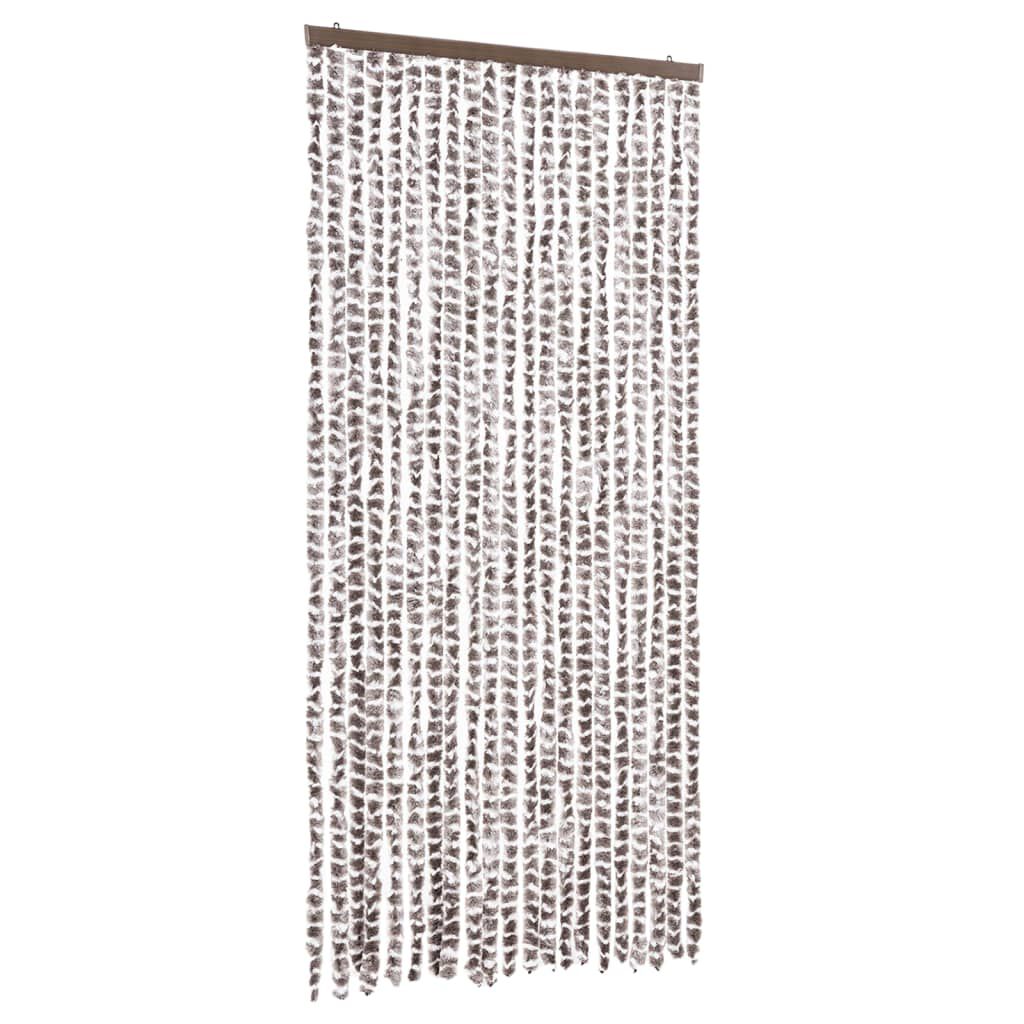 vidaXL Σήτα Εντόμων Taupe / Λευκό 90 x 200 εκ. από Σενίλ