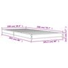 vidaXL Πλαίσιο Κρεβατιού Καφέ Δρυς 100x200 εκ. Επεξ. Ξύλο & Μέταλλο