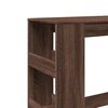 vidaXL Τραπέζι Μπαρ με Ράγες Καφέ Δρυς 90x40x103,5 εκ. Επεξεργ. Ξύλο