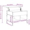 vidaXL Τραπεζάκι Σαλονιού Μαύρο 70 x 50 x 50 εκ. Επεξ. Ξύλο/Μέταλλο