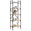 vidaXL Βιβλιοθήκη 5 Επιπέδων Sonoma Δρυς 56x31,5x174 εκ. Επεξ. Ξύλο