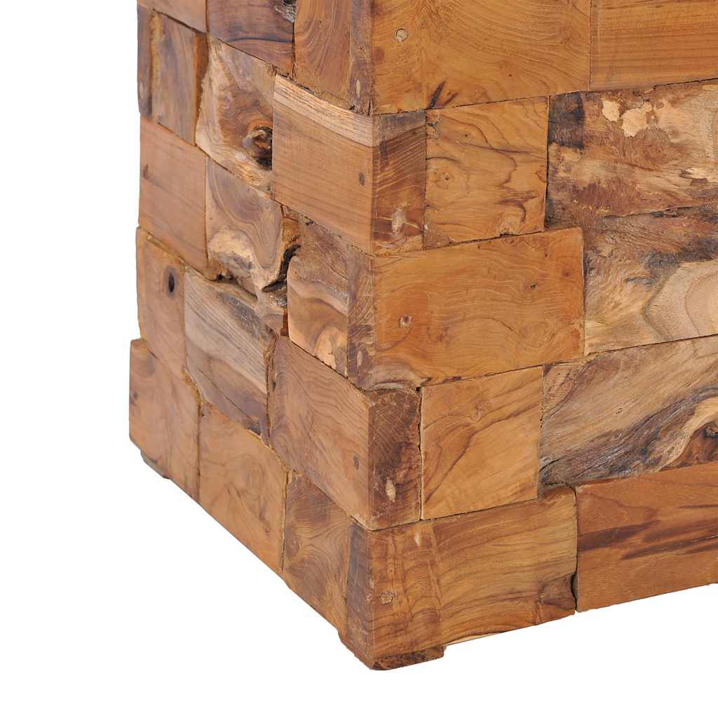 vidaXL Σκαμπό Αποθήκευσης από Μασίφ Ξύλο Teak