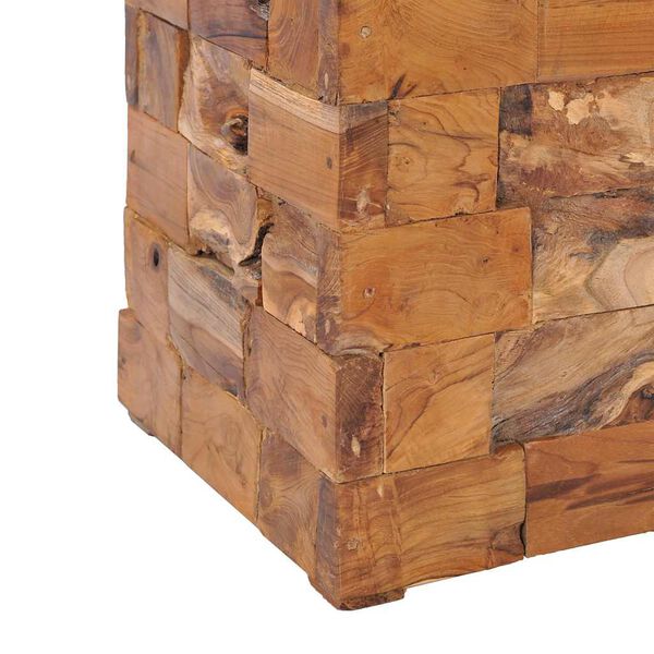 vidaXL Σκαμπό Αποθήκευσης από Μασίφ Ξύλο Teak