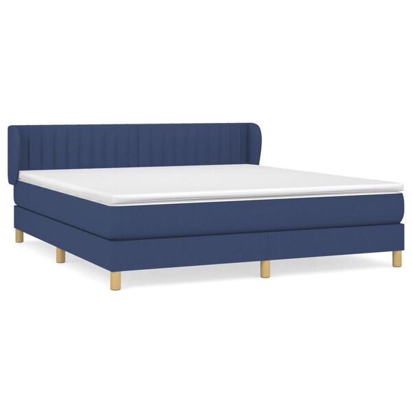 vidaXL &Kappa;&rho;&epsilon;&beta;ά&tau;&iota; Boxspring &mu;&epsilon; &Sigma;&tau;&rho;ώ&mu;&alpha; &Mu;&pi;&lambda;&epsilon; 180x200 &epsilon;&kappa;. &Upsilon;&phi;&alpha;&sigma;&mu;ά&tau;&iota;&nu;&omicron;