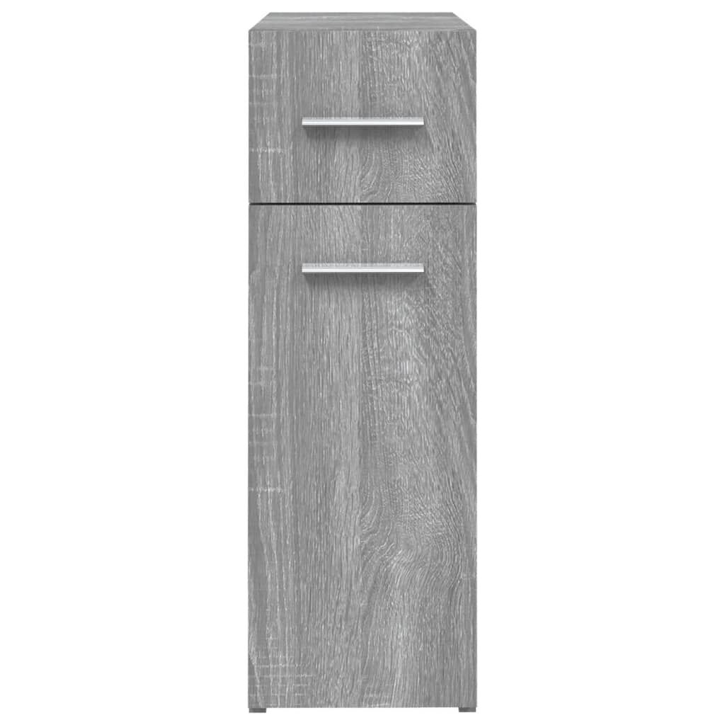 vidaXL Συρταριέρα Γενικής Χρήσης Γκρι Sonoma 20x45,5x60 εκ. Επεξ. Ξύλο
