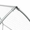 vidaXL Κοτέτσι - Κλουβί Ασημί 200x105x182 εκ. από Γαλβανισμένο Χάλυβα