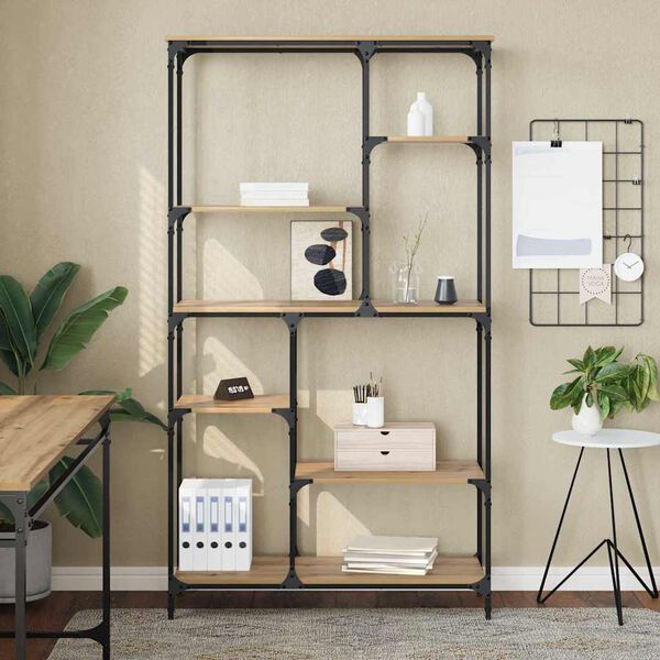 vidaXL &Rho;ά&phi;&iota; &Beta;&iota;&beta;&lambda;ί&omega;&nu; Artisan Oak 99 x 35,5 x 176 cm &Epsilon;&pi;&epsilon;&xi;&epsilon;&rho;&gamma;&alpha;&sigma;&mu;έ&nu;&omicron; &xi;ύ&lambda;&omicron;