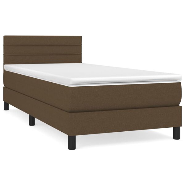 vidaXL &Kappa;&rho;&epsilon;&beta;ά&tau;&iota; Boxspring &mu;&epsilon; &Sigma;&tau;&rho;ώ&mu;&alpha; &Sigma;&kappa;&omicron;ύ&rho;&omicron; &Kappa;&alpha;&phi;έ 90x190 &epsilon;&kappa;. &Upsilon;&phi;&alpha;&sigma;&mu;ά&tau;&iota;&nu;&omicron;