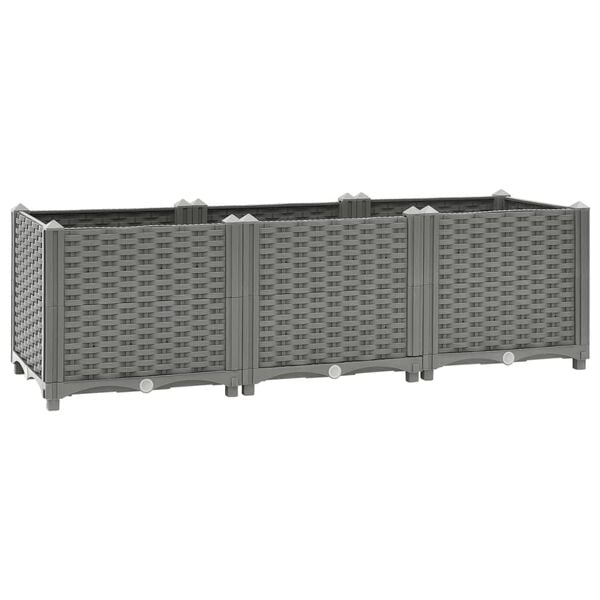vidaXL Ζαρντινιέρα 120 x 40 x 38 εκ. από Πολυπροπυλένιο