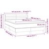 vidaXL &Kappa;&rho;&epsilon;&beta;ά&tau;&iota; Boxspring &mu;&epsilon; &Sigma;&tau;&rho;ώ&mu;&alpha; &Sigma;&kappa;&omicron;ύ&rho;&omicron; &Mu;&pi;&lambda;&epsilon; 140x200 &epsilon;&kappa;. &Beta;&epsilon;&lambda;&omicron;ύ&delta;&iota;&nu;&omicron;