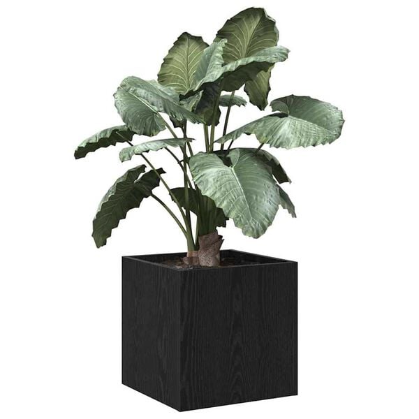 vidaXL Γλάστρα Μαύρη δρυς 40 x 40 x 40 cm Επεξεργασμένο ξύλο