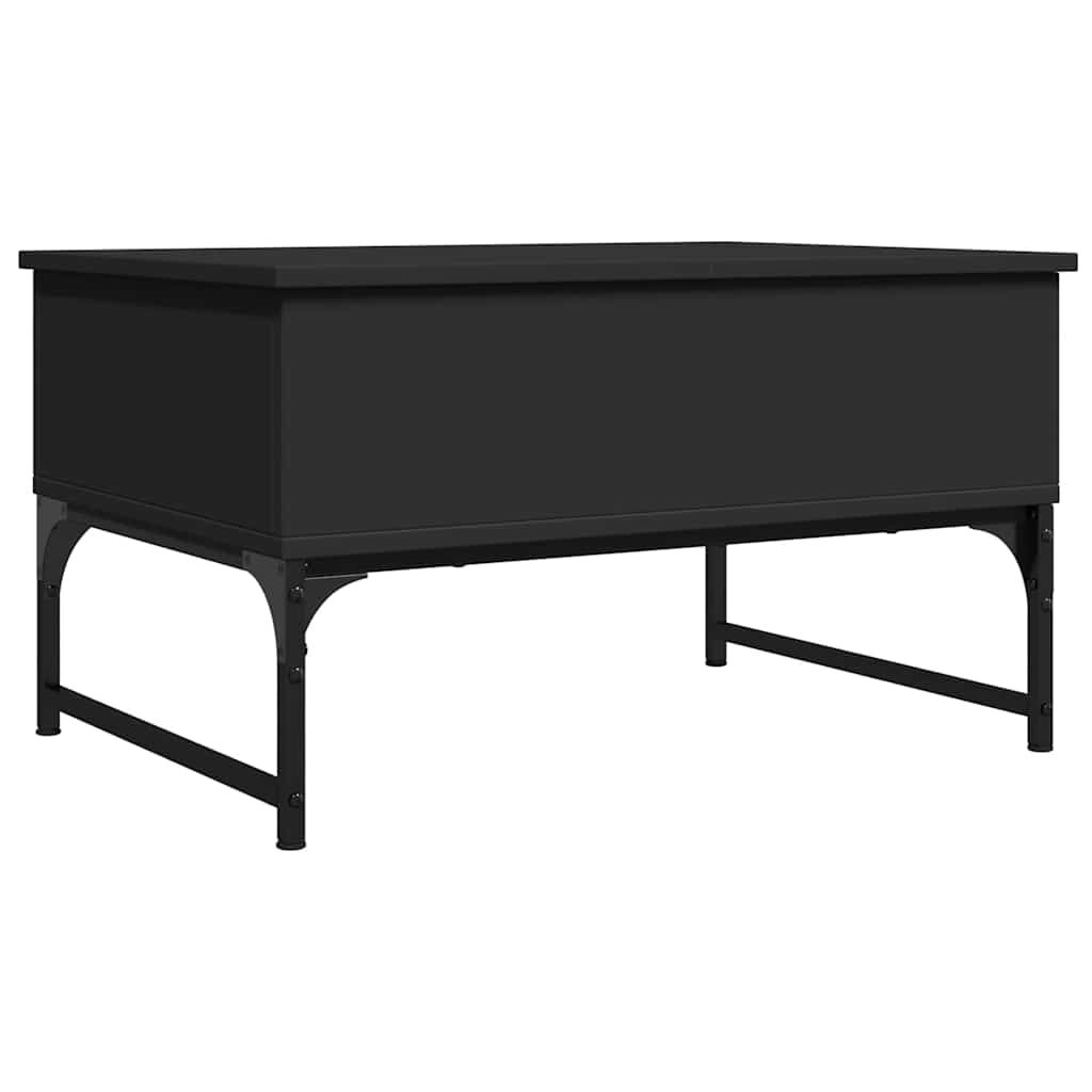 vidaXL Τραπεζάκι Σαλονιού Μαύρο 70 x 50 x 40 εκ. Επεξ. Ξύλο/Μέταλλο