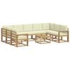 vidaXL &Sigma;&epsilon;&iota;&rho;ά &Kappa;&alpha;&nu;&alpha;&pi;έ &Epsilon;&xi;&omega;&tau;&epsilon;&rho;&iota;&kappa;&omicron;ύ 10 pcs &Lambda;&epsilon;&upsilon;&kappa;ό &kappa;&alpha;&iota; &Kappa;&rho;&epsilon;&mu; 59 x 59 x 37 &epsilon;&kappa;