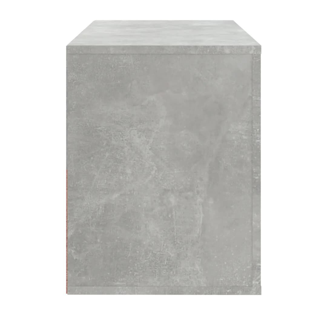 vidaXL Παπουτσοθήκη Γκρι Σκυροδέματος 80x35x45 εκ. Επεξεργασμένο Ξύλο